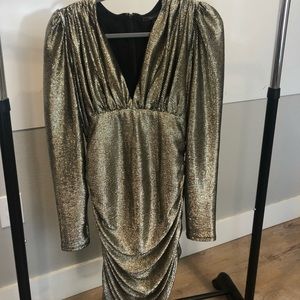 BCBG Max Azria Long Sleeve Holiday Dress